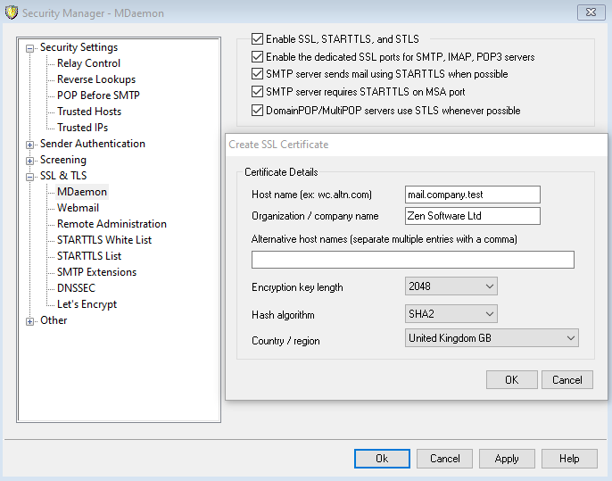 mdaemon ssl certificate