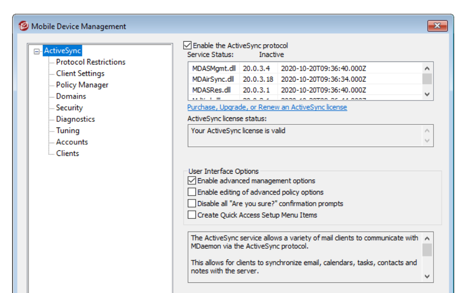 activesync for mdaemon